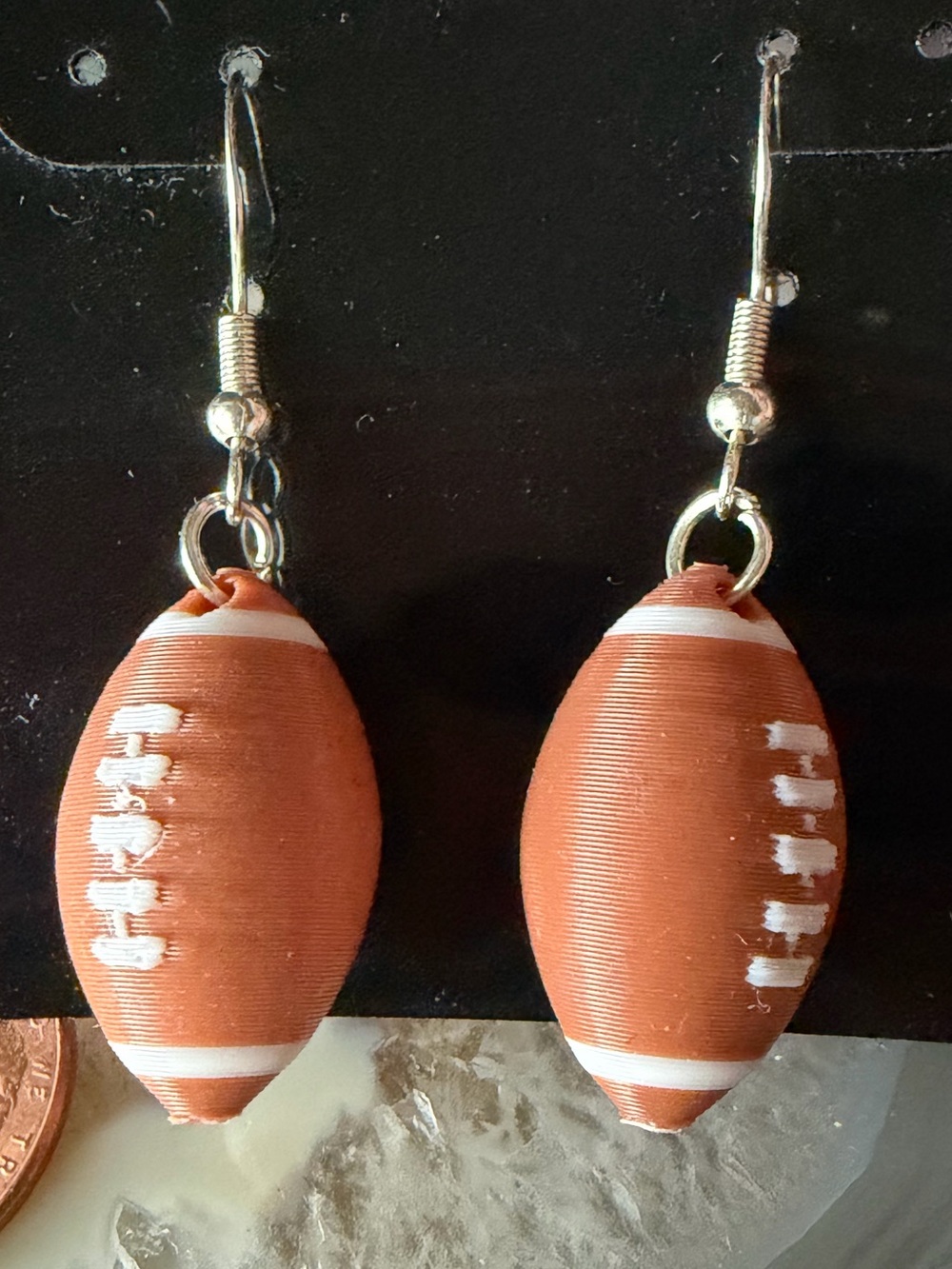 Women's Football Dangle Earrings